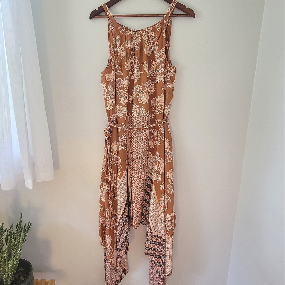 NWOT Nostalgia Boho Patchwork Dress